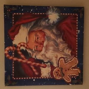 Santa canvas wall picture